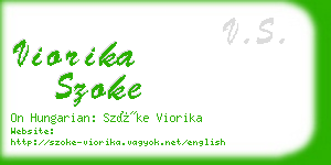 viorika szoke business card